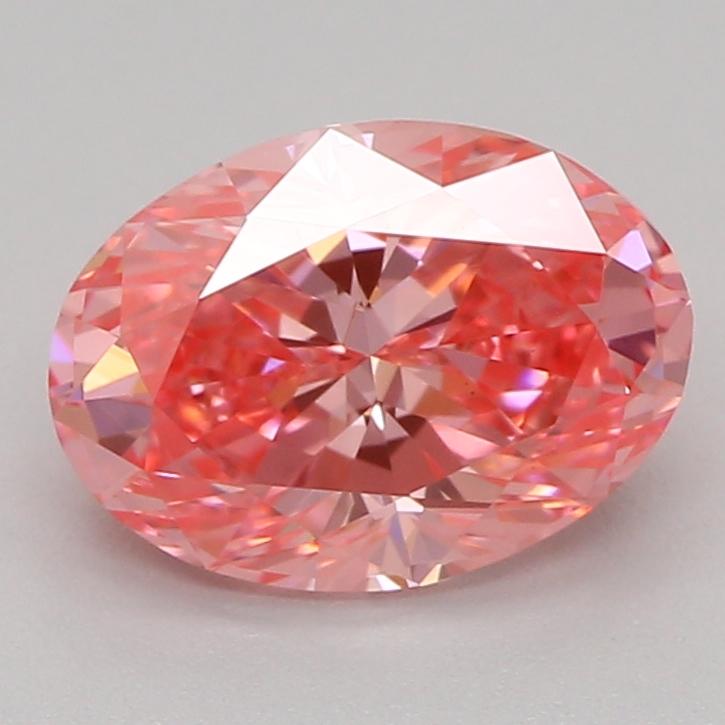 1.00 Ct. Fancy Vivid Pink Oval Lab Grown Diamond