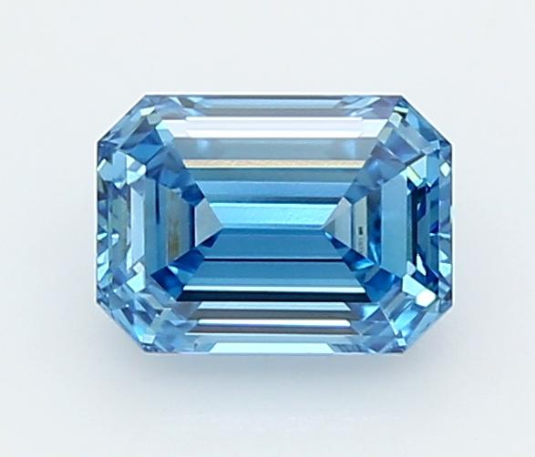 1.08 Ct. Fancy Vivid  Blue Emerald Lab Grown Diamond