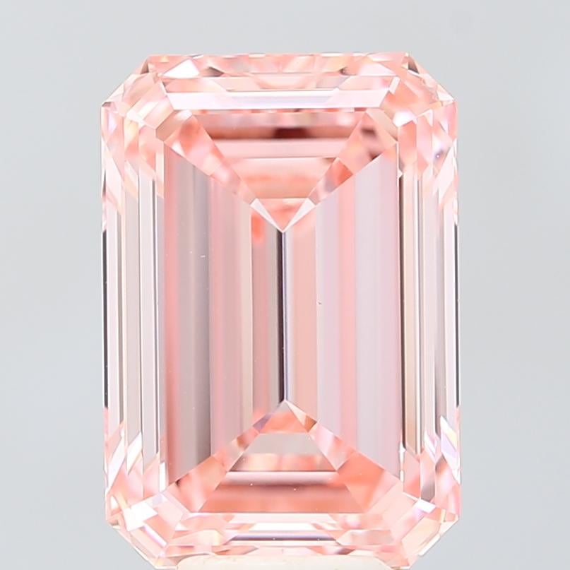 6.50 Ct. Fancy Vivid Pink Emerald Lab Grown Diamond