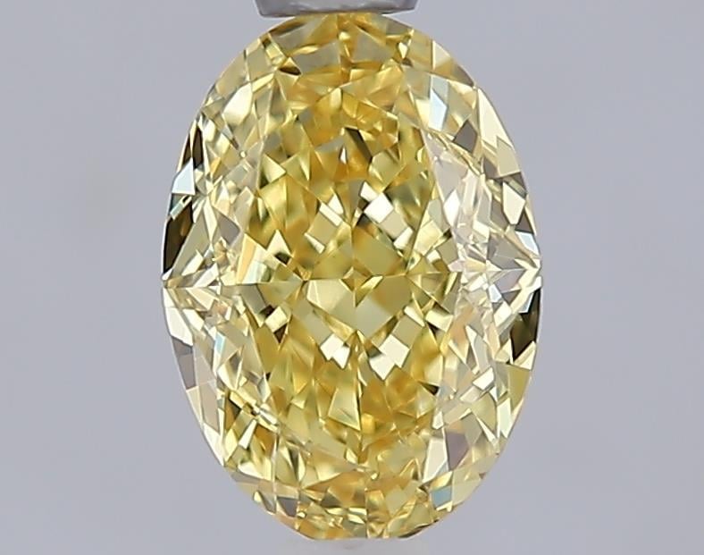 1.10 Ct. Fancy Vivid Yellow Yellow Oval Lab Grown Diamond