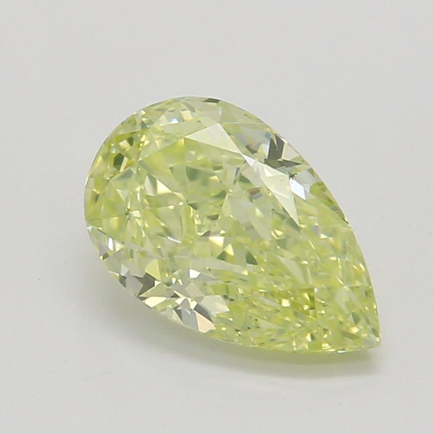 0.70 Ct. Fancy Greenish Yellow Pear Diamond