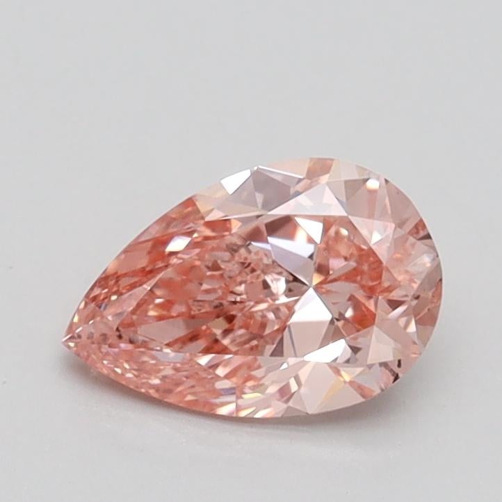 0.71 Ct. Fancy Intense Pink Pear Lab Grown Diamond