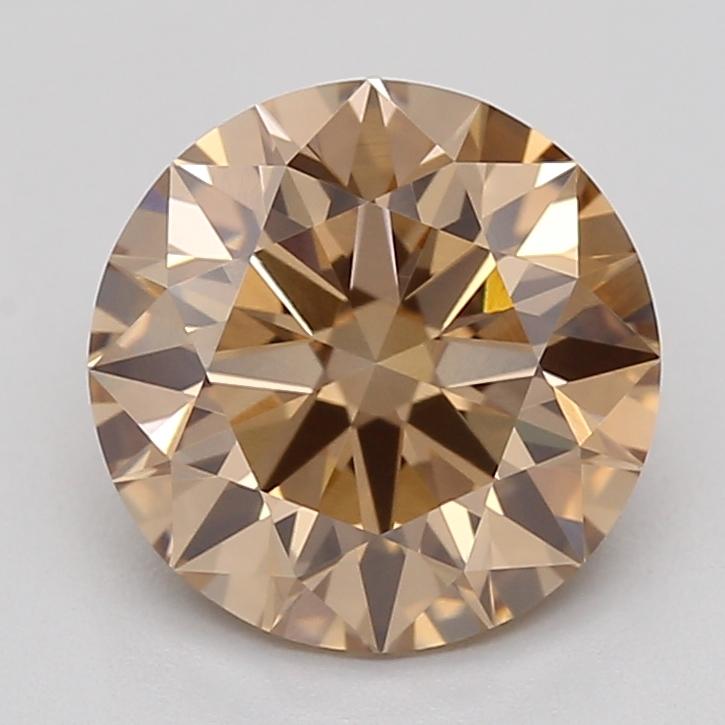1.46 Ct. Fancy Light  Brown Round Lab Grown Diamond