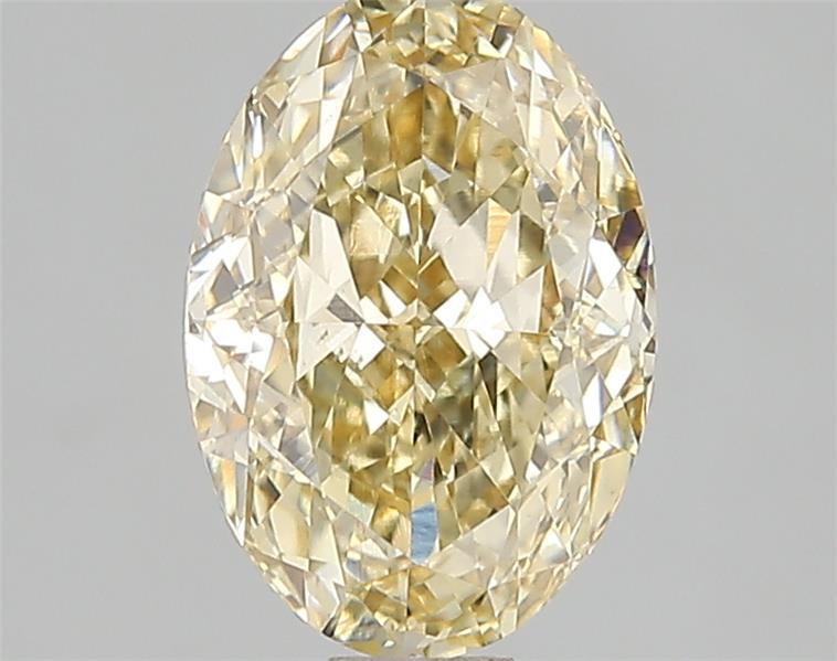 2.08 Ct. Fancy Intense Yellow Oval Lab Grown Diamond