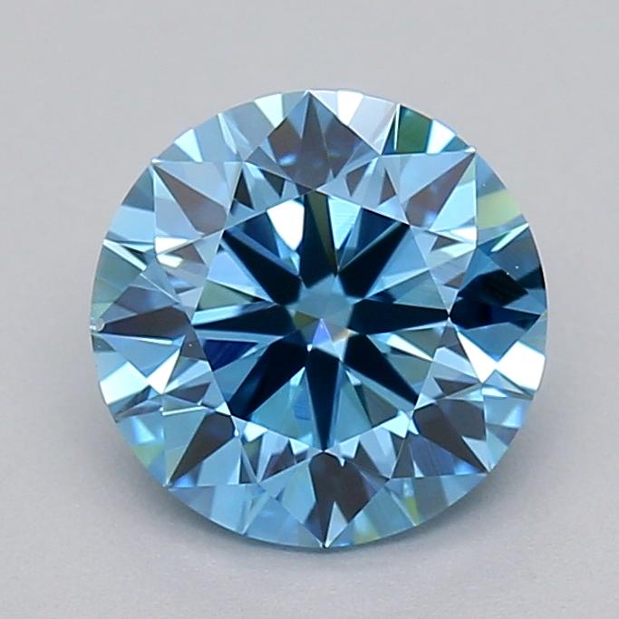 1.07 Ct. Fancy Vivid  Blue Round Lab Grown Diamond