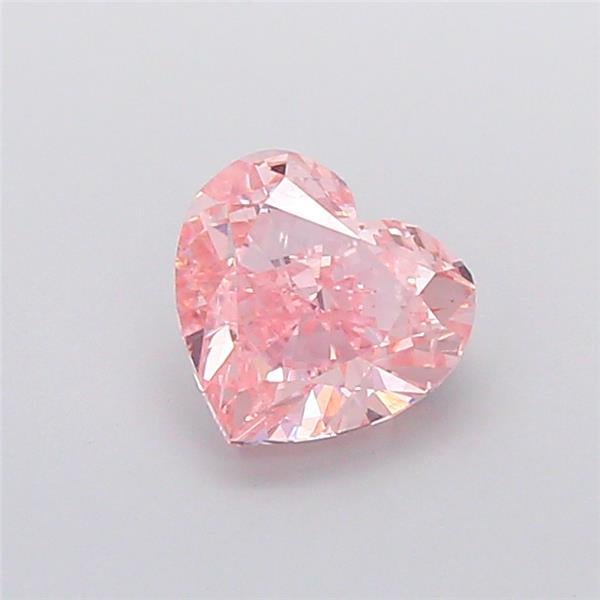 2.01 Ct. Fancy Intense Pink Heart Lab Grown Diamond