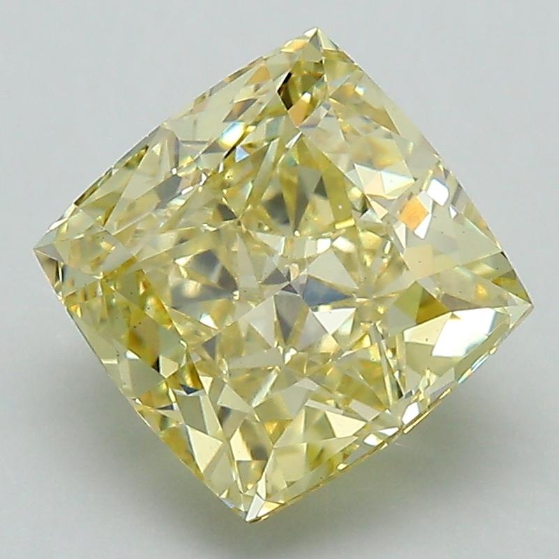 3.29 Ct. Fancy Intense Yellow Cushion Lab Grown Diamond