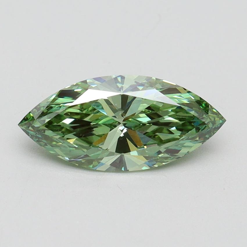 1.01 Ct. Fancy Vivid Green Marquise Lab Grown Diamond