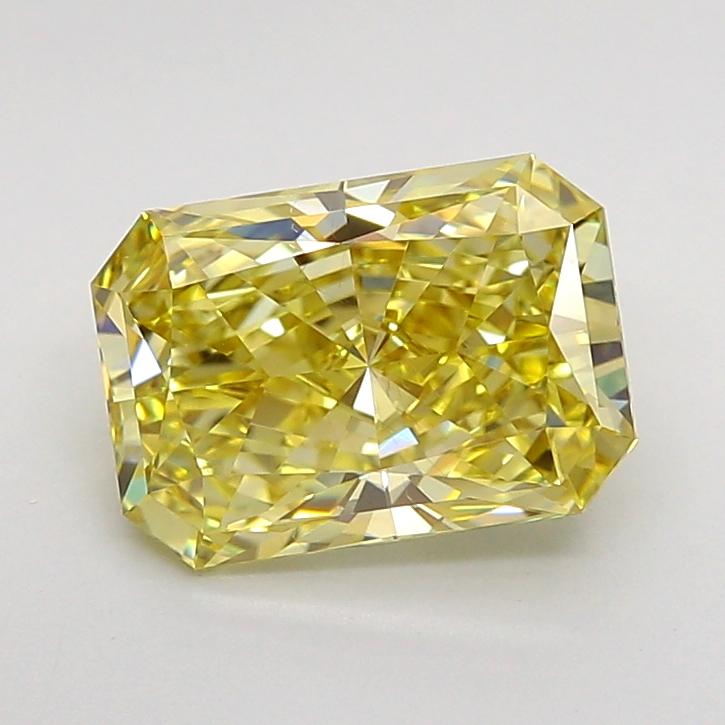 1.83 Ct. Fancy Vivid Yellow Radiant Lab Grown Diamond