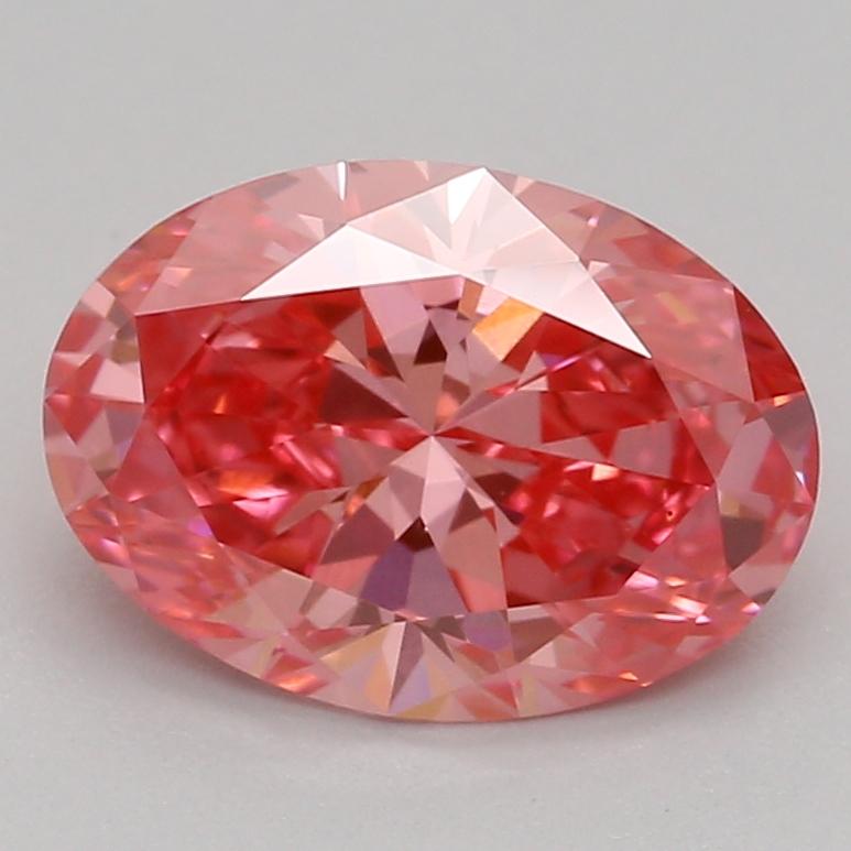 1.02 Ct. Fancy Vivid Pink Oval Lab Grown Diamond