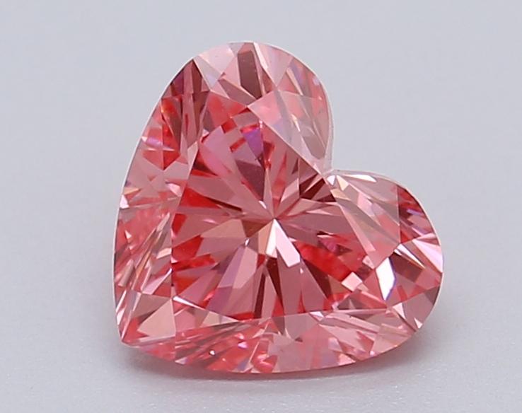 1.05 Ct. Fancy Vivid Pink Heart Lab Grown Diamond