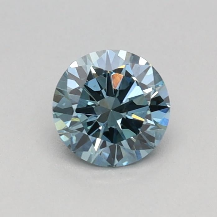 0.33 Ct. Fancy Intense Blue Round Lab Grown Diamond