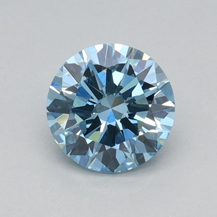 0.45 Ct. Fancy Vivid Blue Round Lab Grown Diamond