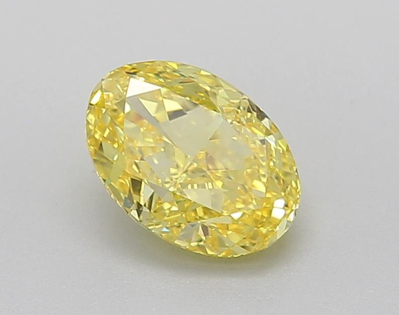 1.03 Ct. Fancy Vivid Yellow Oval Lab Grown Diamond