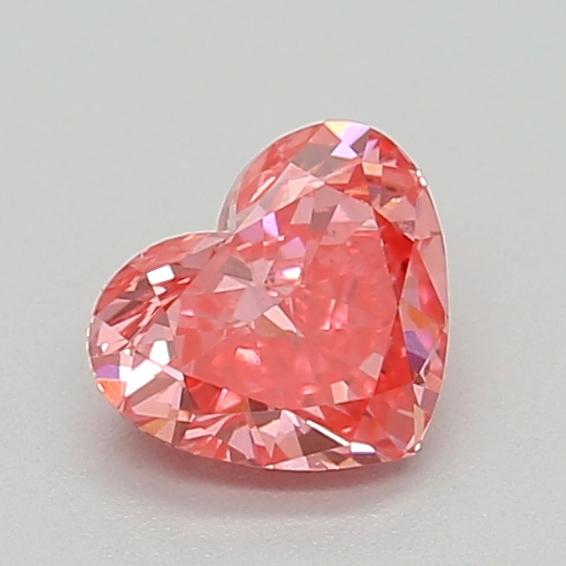0.37 Ct. Fancy Vivid  Pink Heart Lab Grown Diamond