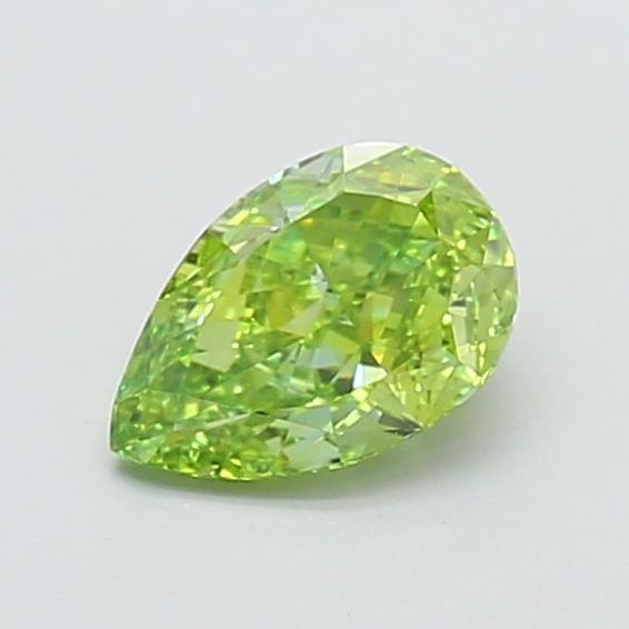 1.08 Ct. Fancy Vivid Green Pear Lab Grown Diamond