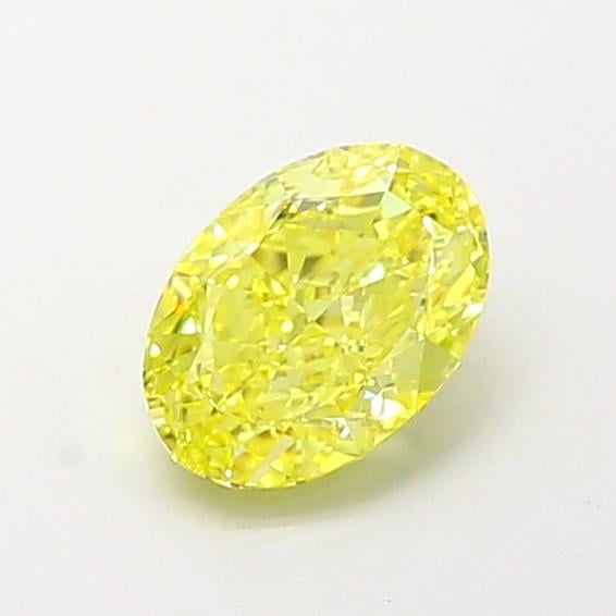 1.07 Ct. Fancy Intense Yellow Oval Lab Grown Diamond