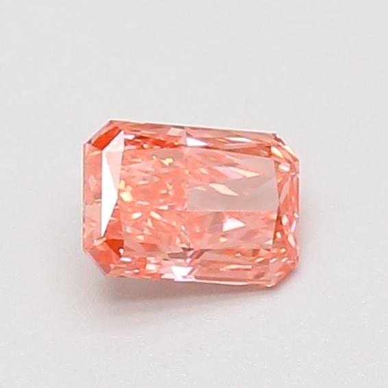 0.52 Ct. Fancy Vivid Pink Radiant Lab Grown Diamond