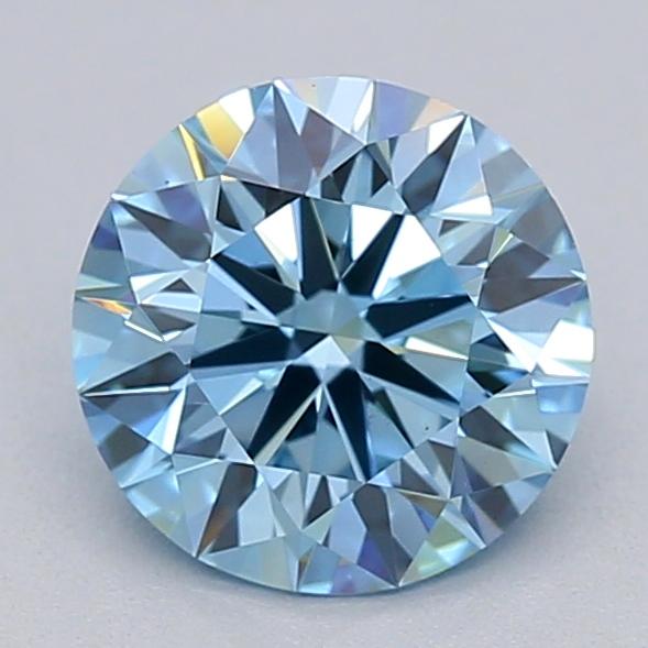 1.01 Ct. Fancy Vivid  Blue Round Lab Grown Diamond