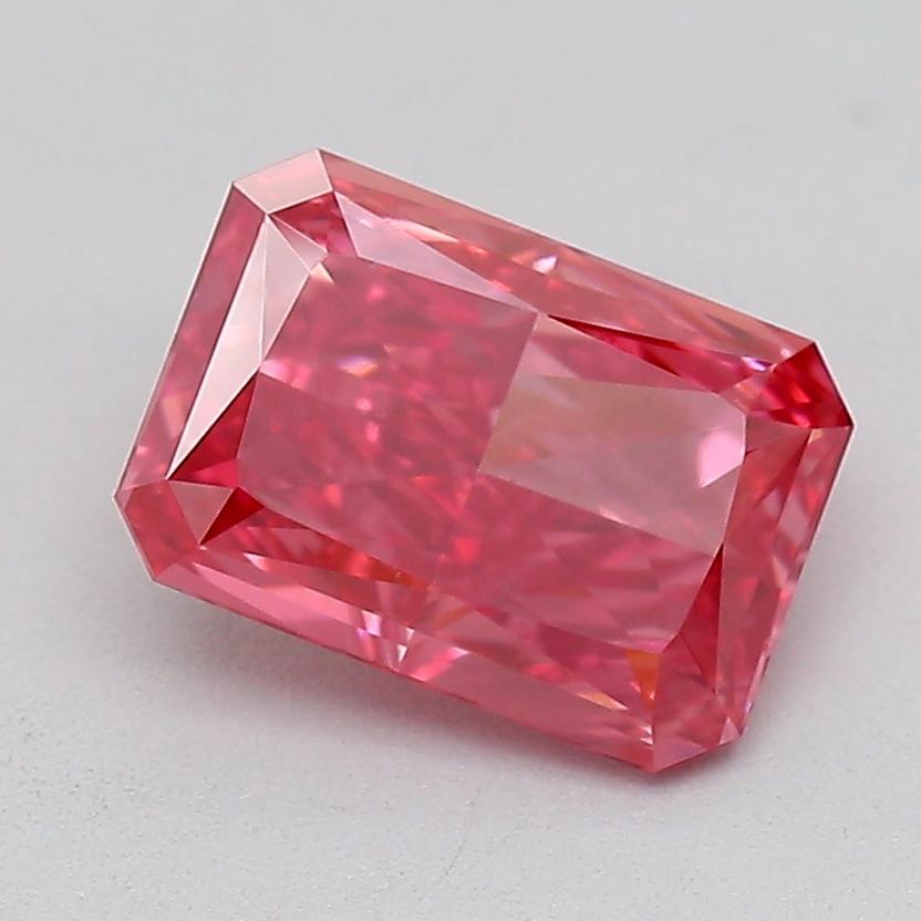 1.03 Ct. Fancy Vivid  Pink Radiant Lab Grown Diamond
