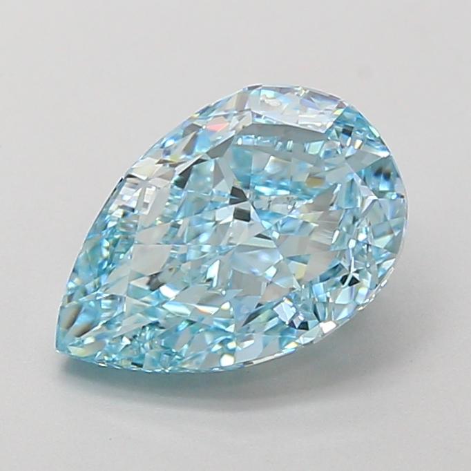 2.43 Ct. Fancy Vivid  Blue Pear Lab Grown Diamond