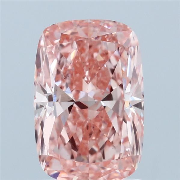2.08 Ct. Fancy Vivid Pink Cushion Lab Grown Diamond