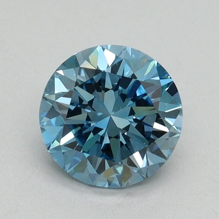 1.01 Ct. Fancy Vivid Blue Round Lab Grown Diamond