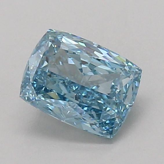 1.04 Ct. Fancy Vivid Blue Cushion Lab Grown Diamond