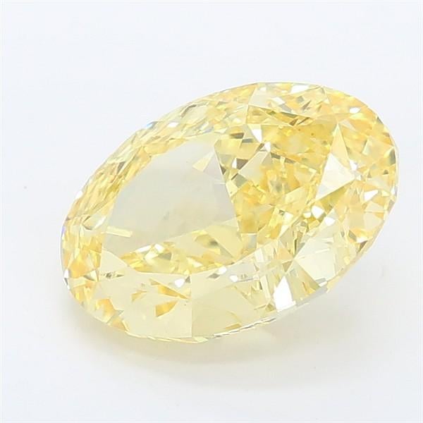 2.26 Ct. Fancy Intense Yellow Oval Lab Grown Diamond