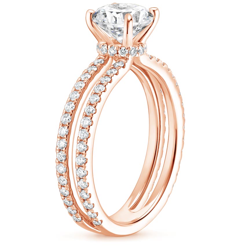 14K Rose Gold Linnia Diamond Ring (1/2 ct. tw.), large side view