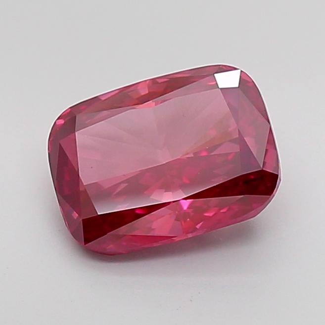 3.04 Ct. Fancy Deep Pink Cushion Lab Grown Diamond