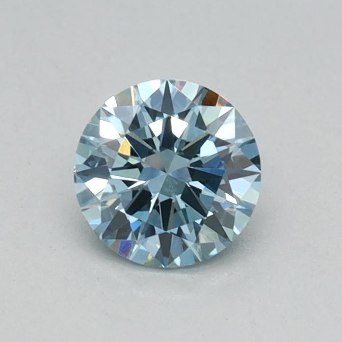 0.33 Ct. Fancy Vivid Blue Round Lab Grown Diamond
