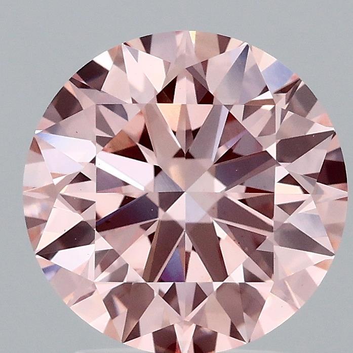 2.49 Ct. Fancy Intense Pink Round Lab Grown Diamond
