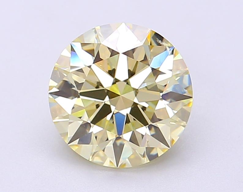 2.05 Ct. Fancy Light Yellow Round Lab Grown Diamond