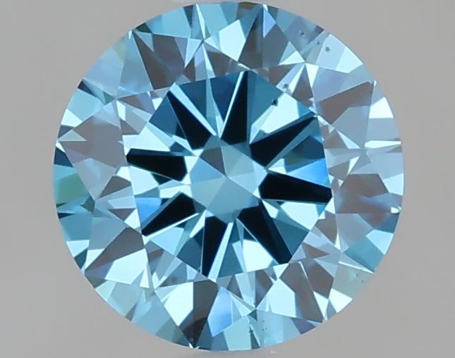1.03 Ct. Fancy Vivid Blue Round Lab Grown Diamond