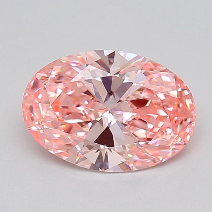 1.60 Ct. Fancy Vivid Pink Oval Lab Grown Diamond