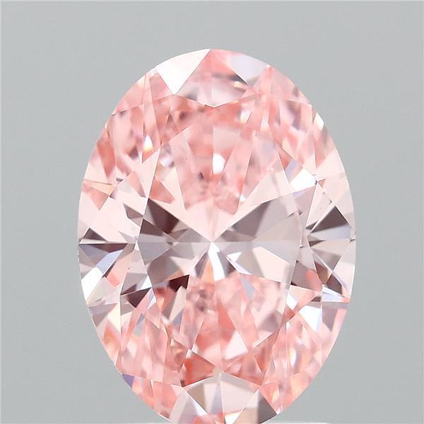 2.00 Ct. Fancy Vivid Pink Oval Lab Grown Diamond