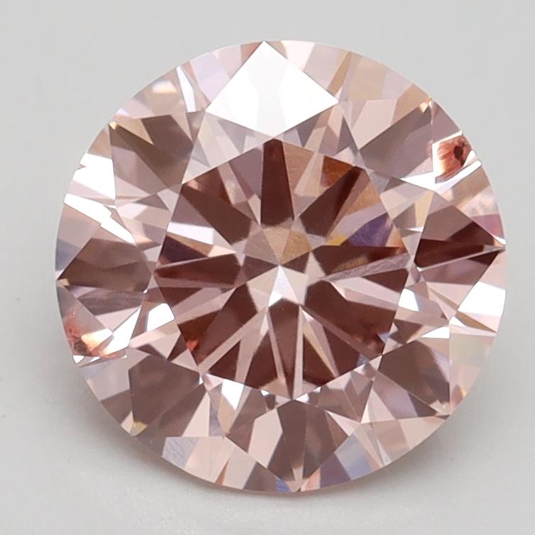 2.20 Ct. Fancy Intense Pink Round Lab Grown Diamond