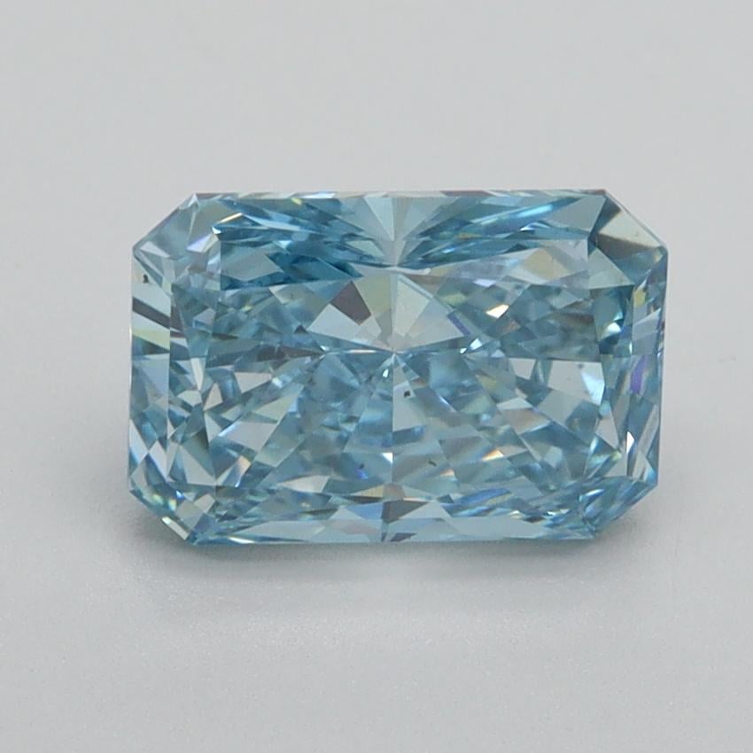 1.75 Ct. Fancy Vivid Blue Radiant Lab Grown Diamond