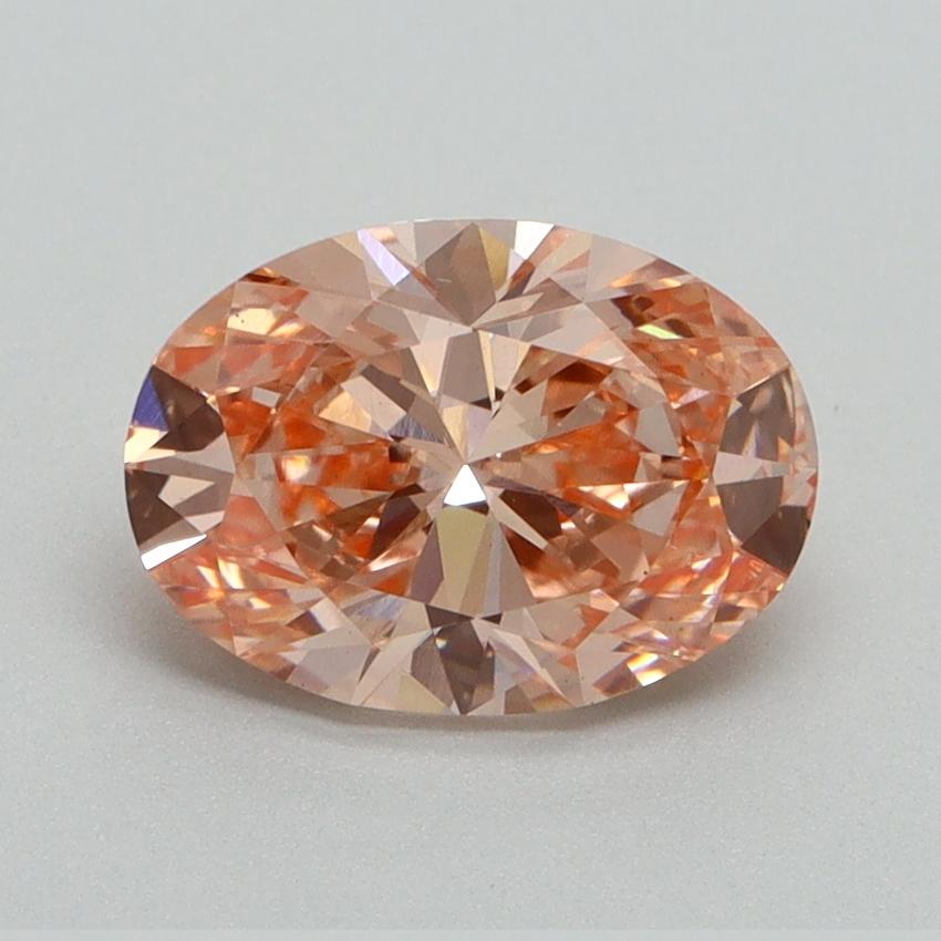 1.60 Ct. Fancy Vivid Pink Oval Lab Grown Diamond