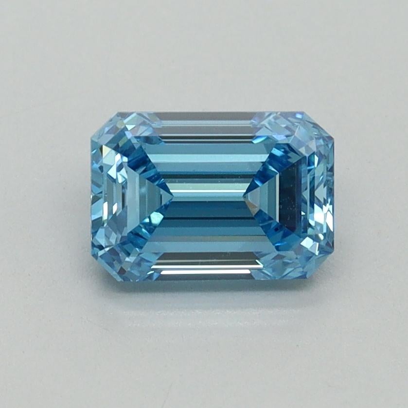 1.01 Ct. Fancy Vivid Blue Emerald Lab Grown Diamond