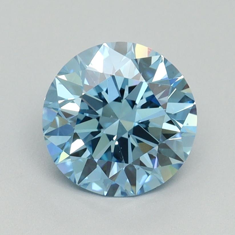 1.40 Ct. Fancy Vivid Blue Round Lab Grown Diamond