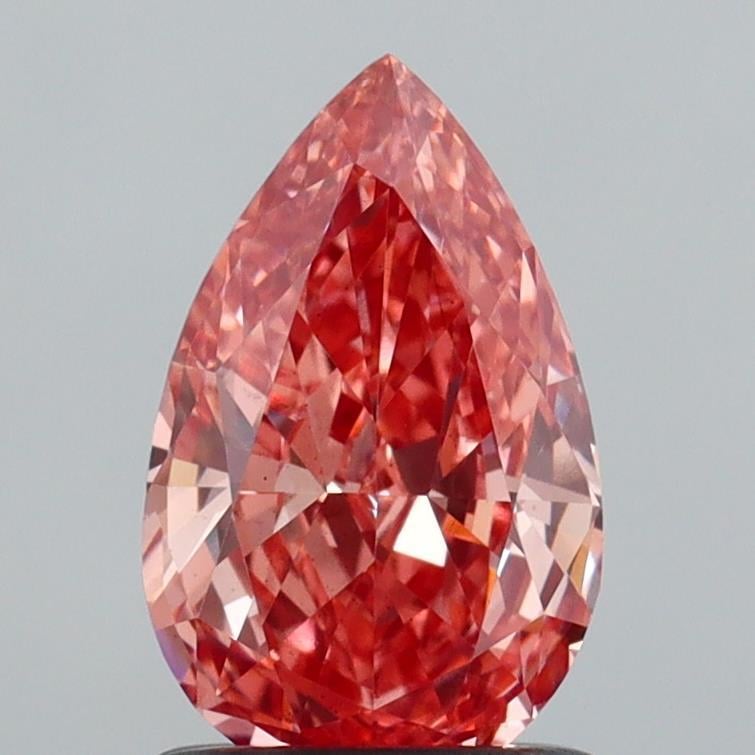 1.05 Ct. Fancy Vivid  Pink Pear Lab Grown Diamond