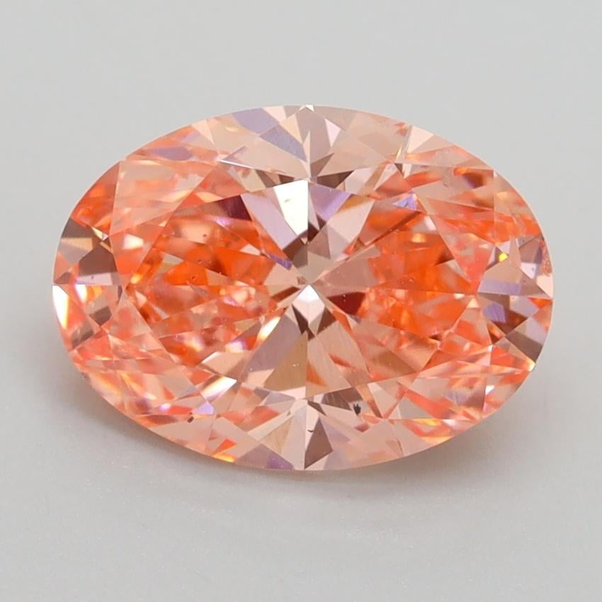 2.21 Ct. Fancy Vivid Pink Oval Lab Grown Diamond