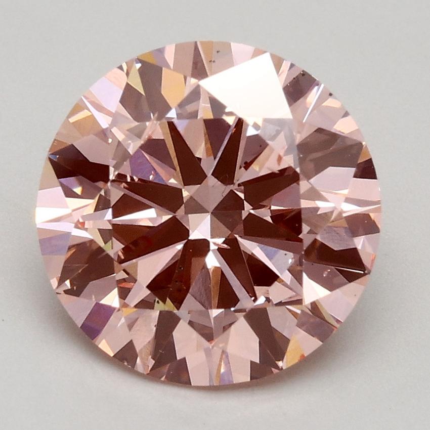 2.14 Ct. Fancy Intense Pink Round Lab Grown Diamond