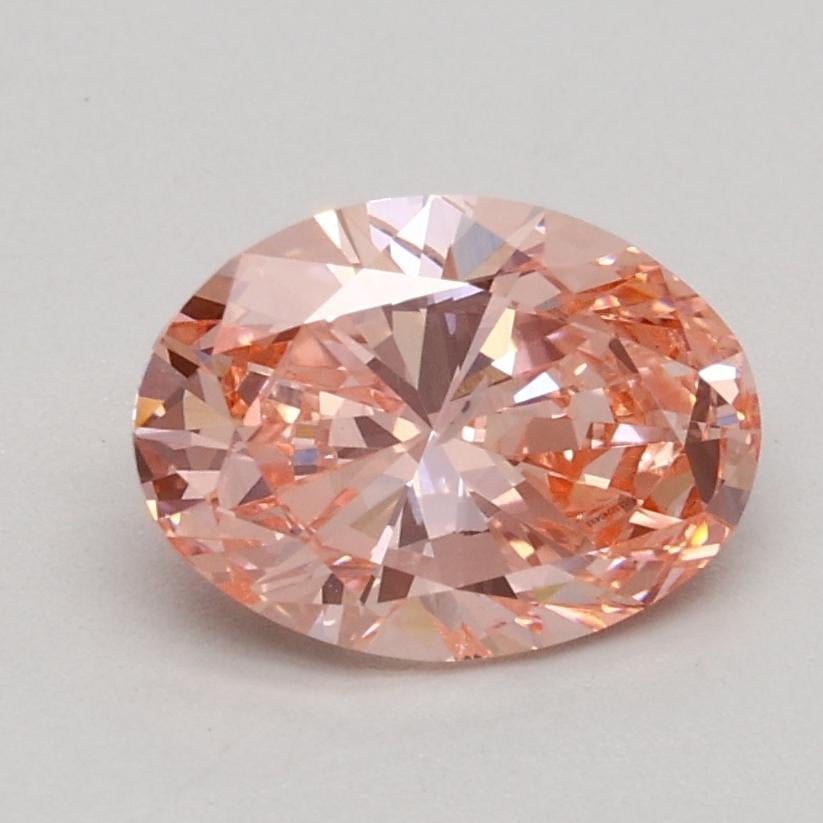 1.00 Ct. Fancy Intense Pink Oval Lab Grown Diamond