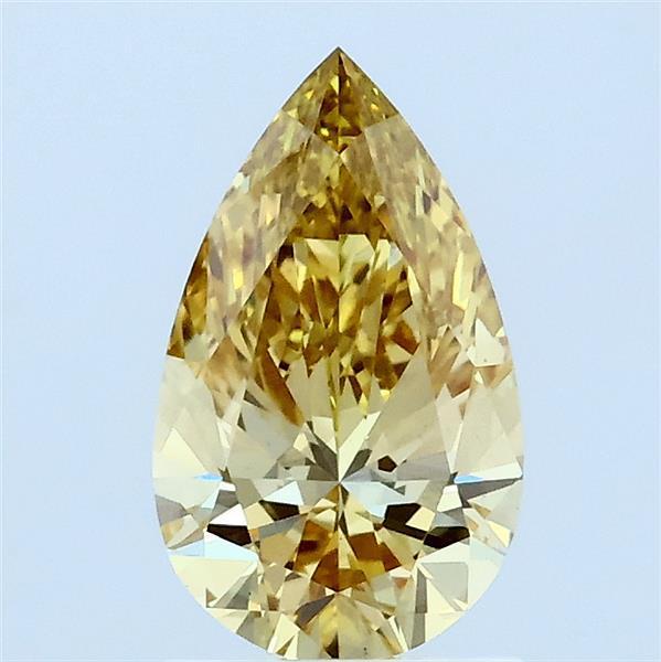 1.01 Ct. Fancy Intense Yellow Pear Lab Grown Diamond