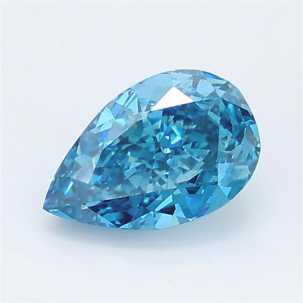 1.39 Ct. Fancy Vivid Blue Pear Lab Grown Diamond