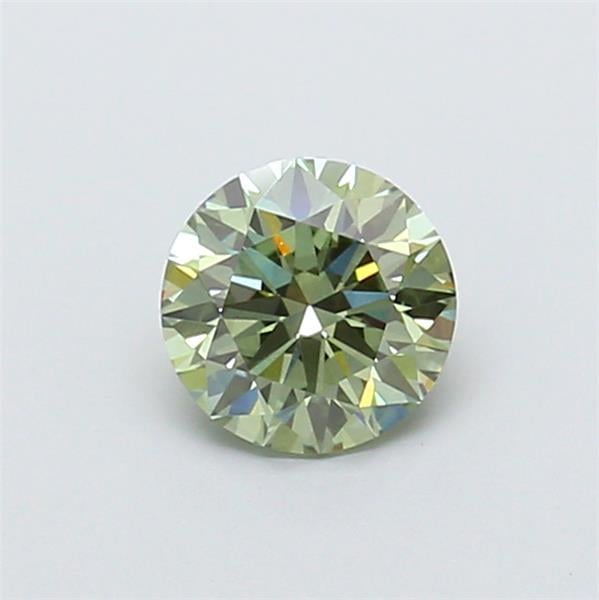 1.05 Ct. Fancy Vivid Green Round Lab Grown Diamond