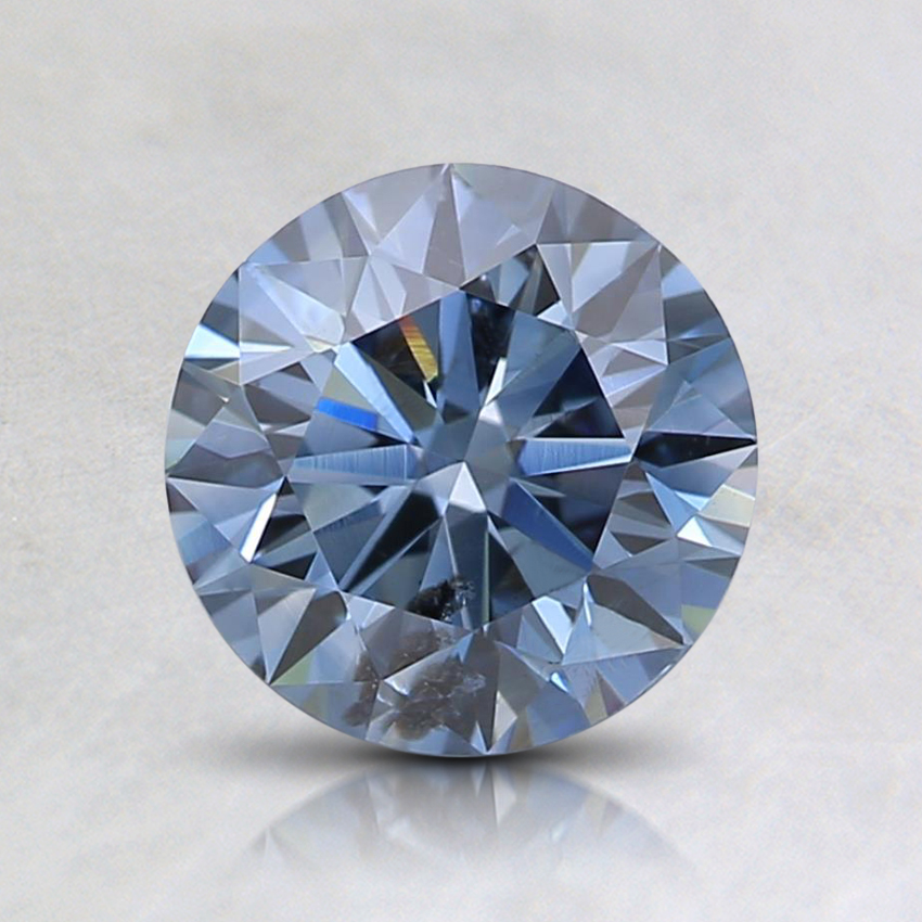 1.02 Ct. Fancy Deep Blue Round Lab Grown Diamond